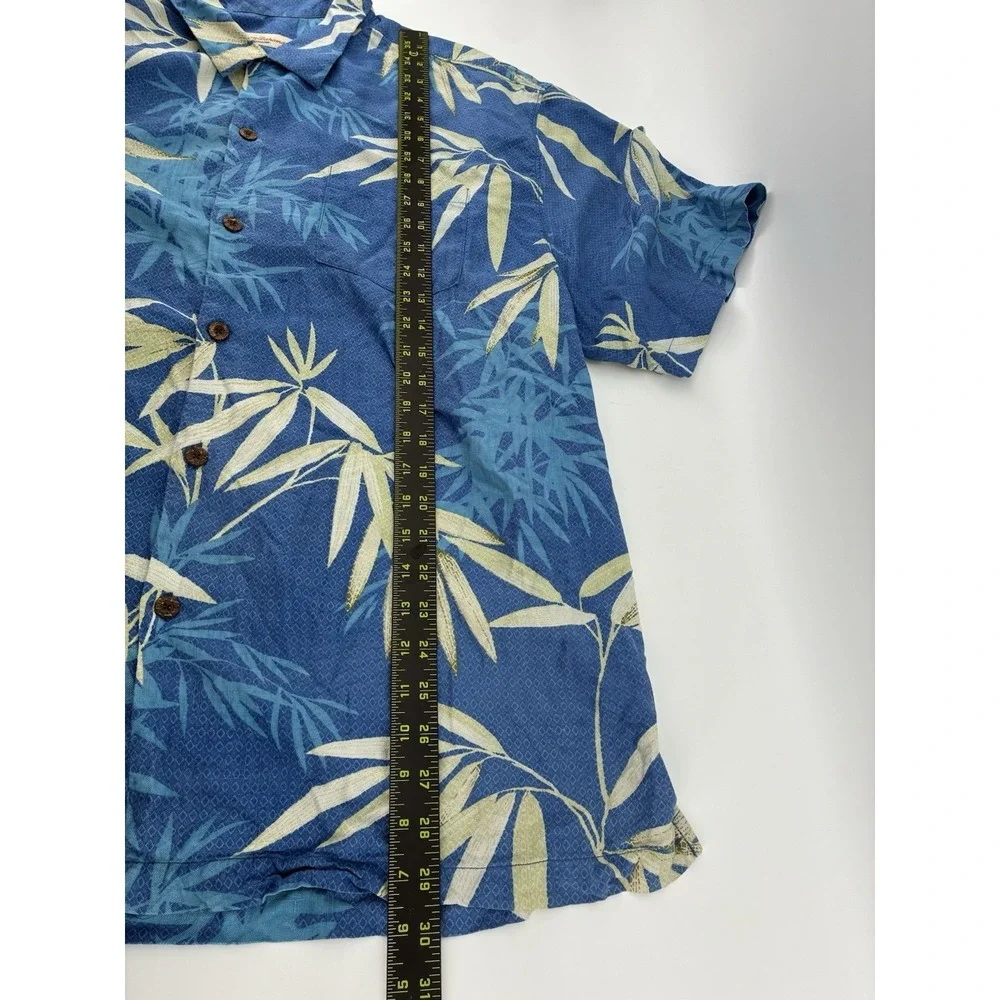 Lot Of 2 VNTG Tommy Bahama Shirt XL 100% Silk Floral All Over Print Hawaiian - Picture 9 of 10